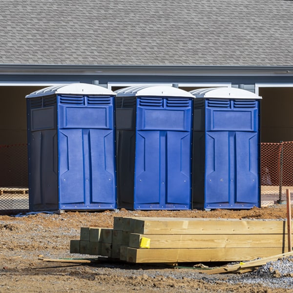 what is the maximum capacity for a single porta potty in Seth Ward Texas